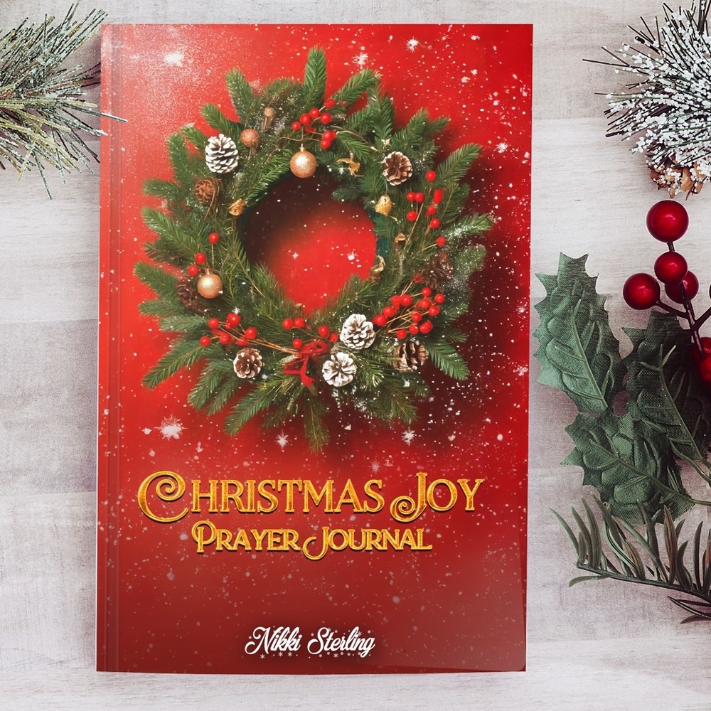 Christmas Joy Prayer Journal Daily Writing Notebook Holiday Gift Devotional